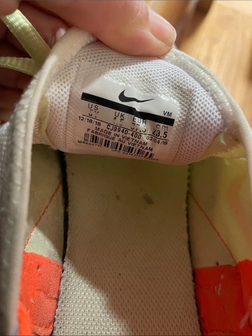 Nike Kids Air Max 270 Sneakers - White with Blue, Orange & Neon Green